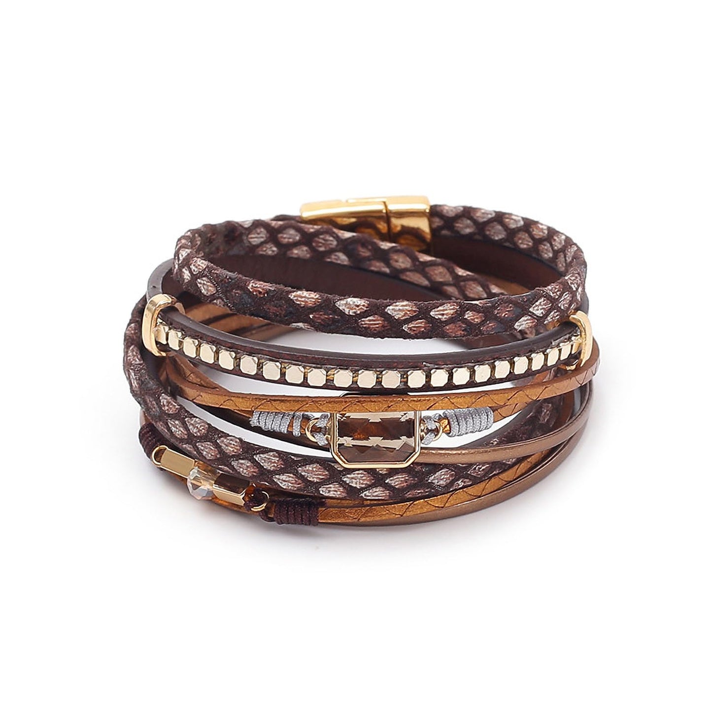 Vinoya Wrap Leather Bracelets for Women Multi Strand Leather Bracelets Boho Bracelets for Women Jewelry