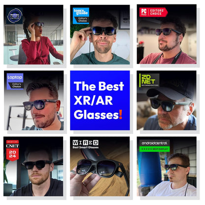 VITURE Pro XR/AR Glasses, 135" 120Hz 1000Nits Display, Harman Audio, Electrochromic Film, Myopia Adjustments, for iPhone 16/15/Android/Mac/PC/Steam Deck,First-ever Immersive XR Experience for Switch 2