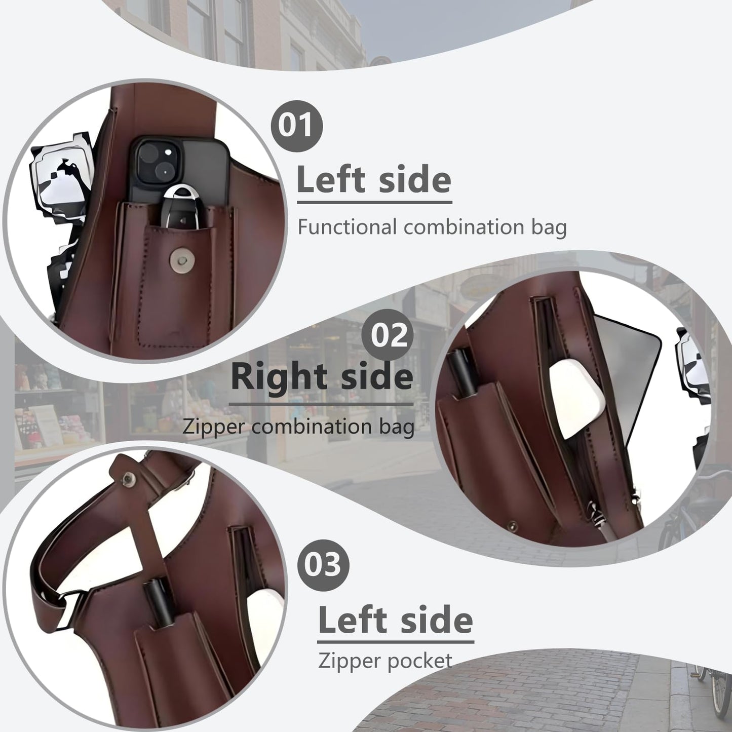 Double Shoulder Armpit Bag,Upgraded Anti-Theft Underarm Wallet with Pocket Holster Phone Leisure Double Shoulder Pouch for Men & Women,Multi-Purpose Armpit Tactical Bag,Travel & Outdoors (Black)