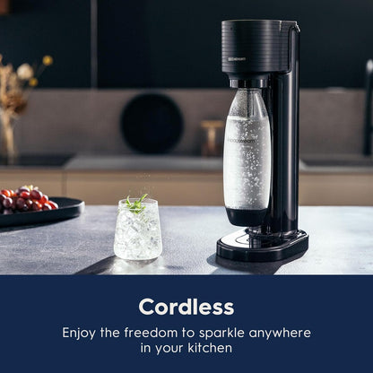 SodaStream Gaia Sparkling Water Maker, Black