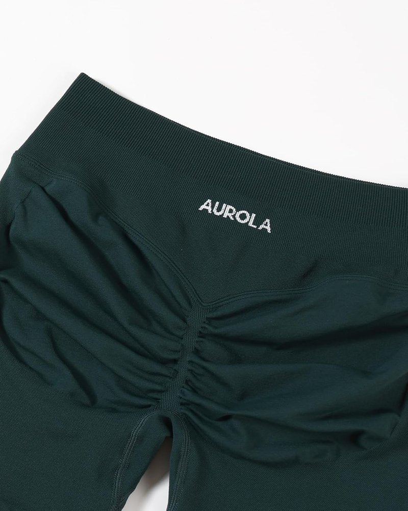 Aurola Women's Workout Shorts - No Roll Up, Squat Proof, Seamless Compression | Sizes 2.5-6.5