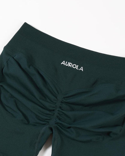 Aurola Women's Workout Shorts - No Roll Up, Squat Proof, Seamless Compression | Sizes 2.5-6.5