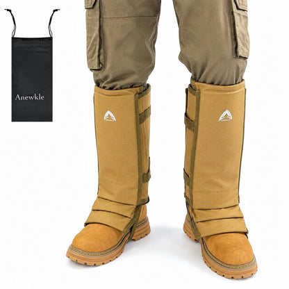 Anewkle Snake Gaiters for Men&Women,Waterproof Snake Proof Leg Guards with PP Board Protection,1000D PVC Coated Anti-Snake Gaiters for Brush Clearing,Hunting,Hiking,Fishing&Farming