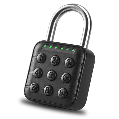DELSWIN Combination Lock for Locker - 6-Digit Combo Lock Waterproof Smart Padlock for School Gym Lockers, Gates, Fence and Storage Unit (Black)