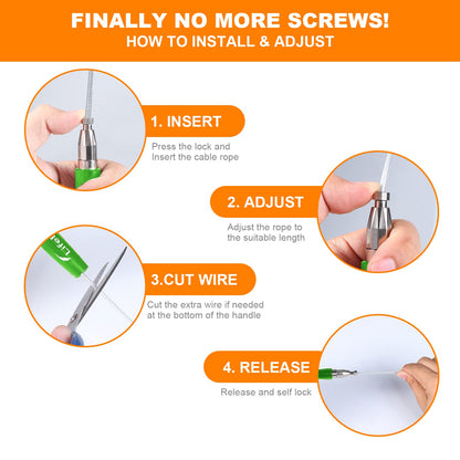 Jump Rope, High Speed Weighted Jump Rope - Premium Quality Tangle-Free - Self-Locking Screw-Free Design - Jump Ropes for Fitness - Skipping Rope for Workout Fitness, Crossfit & Home Exercises