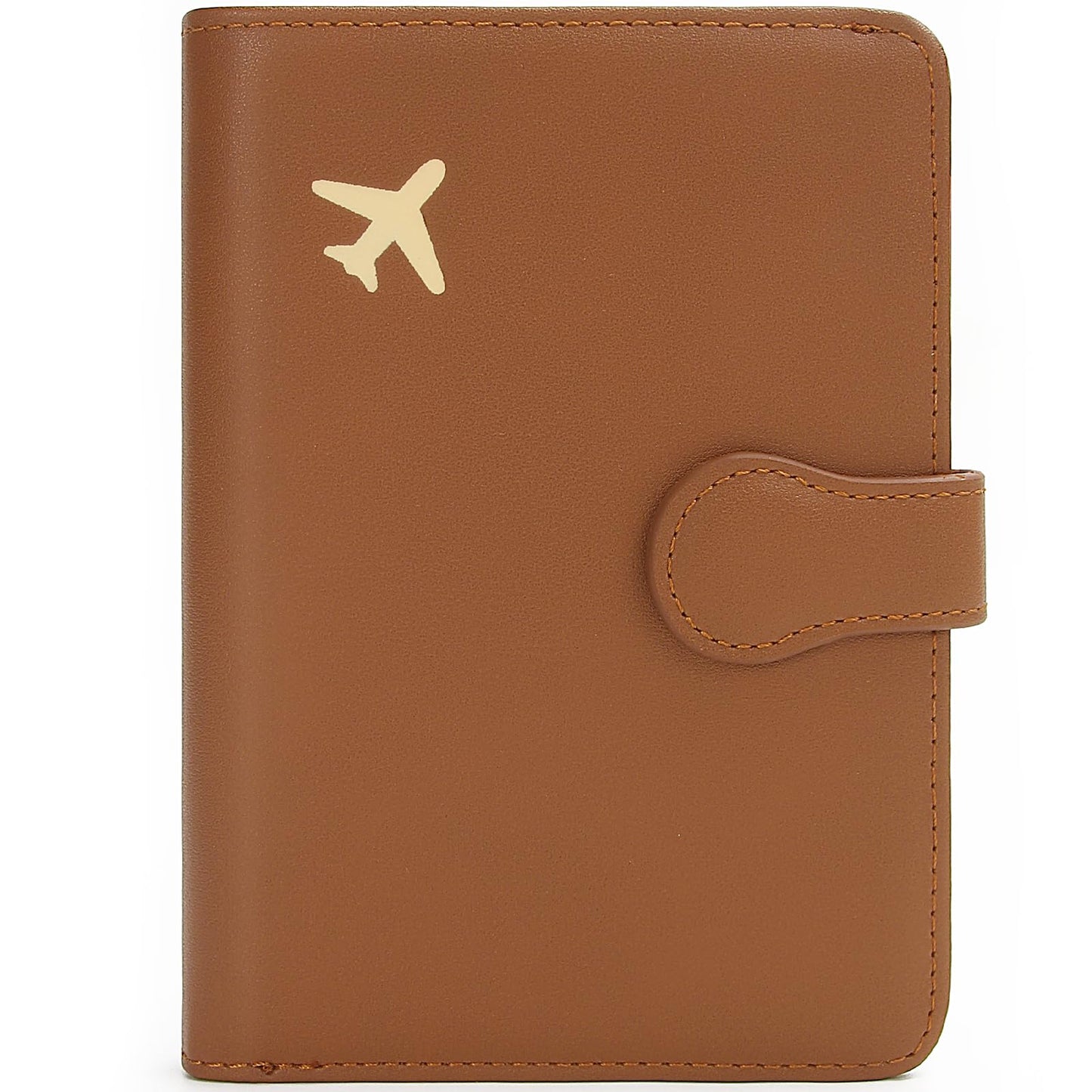 ZOPPEN Rfid Passport Holder for Travel, Passport Cover Wallet Case Travel Essentials Document Organizer, Card Holder Travel Wallet Womens Men, Brown
