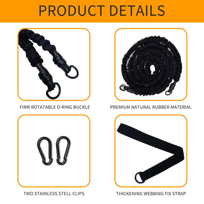 Ycendelion Swim Training Equipment, Pool Tether Aquatic Belt Exercise Resistance Band for Men and Women Improve Strength Power Agility