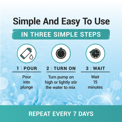Bio Ouster 3in1 Weekly Cold Plunge Water Treatment - Cleaner, Clarifier, and Softener for Cold Plunge and Ice Bath - Water Stabilizer for Fresh, Crystal Clear Water - Made in USA (32oz)
