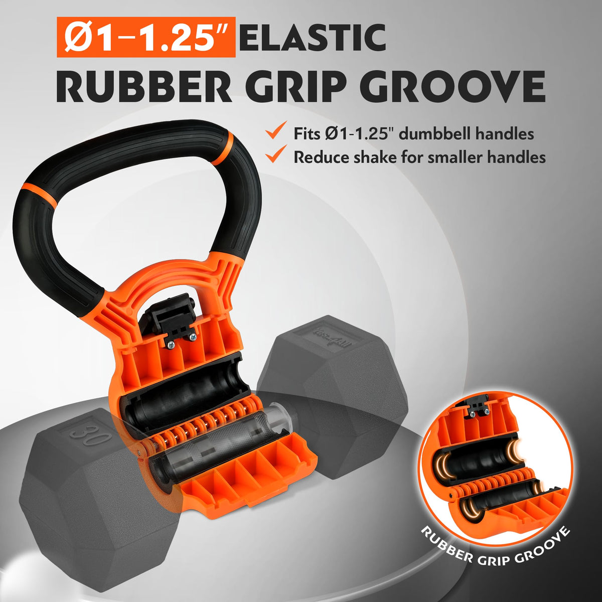 Yes4All Kettlebells Grip, Dumbbell Grip Handle, Convert Dumbbells into Kettlebell for Home Gym, Kettlebell for Weights Plate
