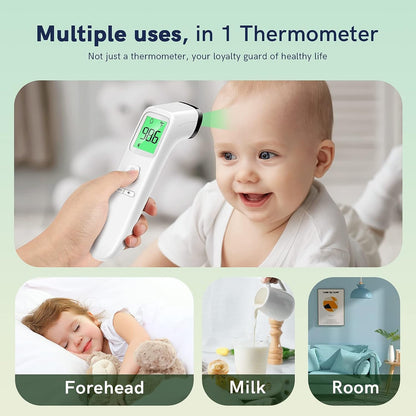 Viproud Digital Thermometer for Adults and Kids, Forehead No-Touch Thermometer with Fever Alarm, Accurate and Easy-to-use Thermometer for Home use
