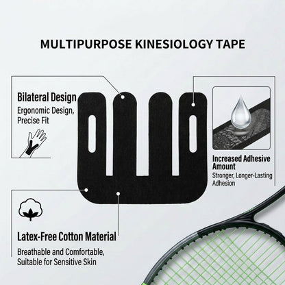 Ocapind 12 PCS Kinesiology Tape for Shoulder, Waterproof Knee Support Tape Pre Cut Athletic Relax Tapes Breathable Comfortable Sports Tapes Elastic Stability for Workout