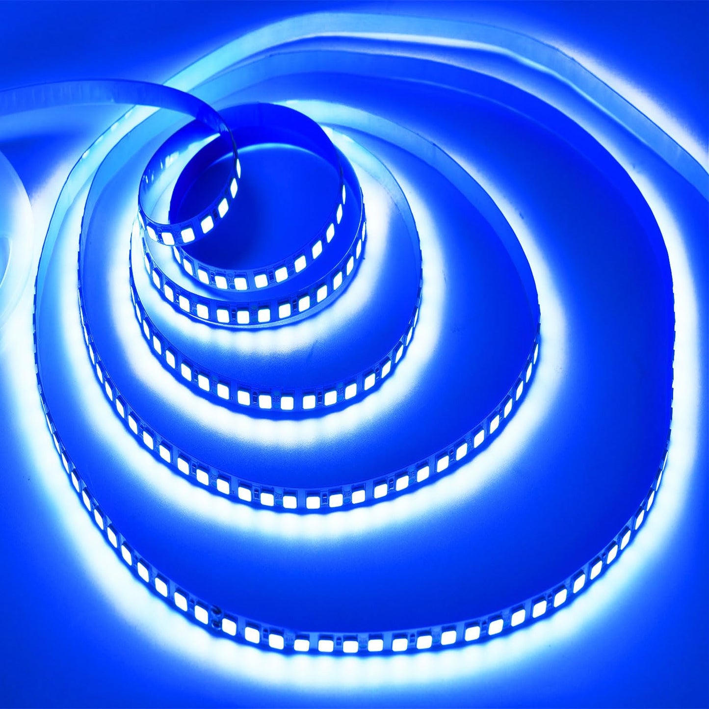 HAASHADA LED Strip Lights, DC12V 5m/16.4ft Dimmable SMD 5730 (5630 Upgraded) Super Bright 600LEDs 28000LM LED Ribbon Lights Strip Non-Waterproof, 2 Times Brighter Than 3528, Blue