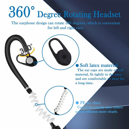 ELIDAIP T-M9 Super Mini Walkie Talkies with Earpieces Mini Two Way Radios