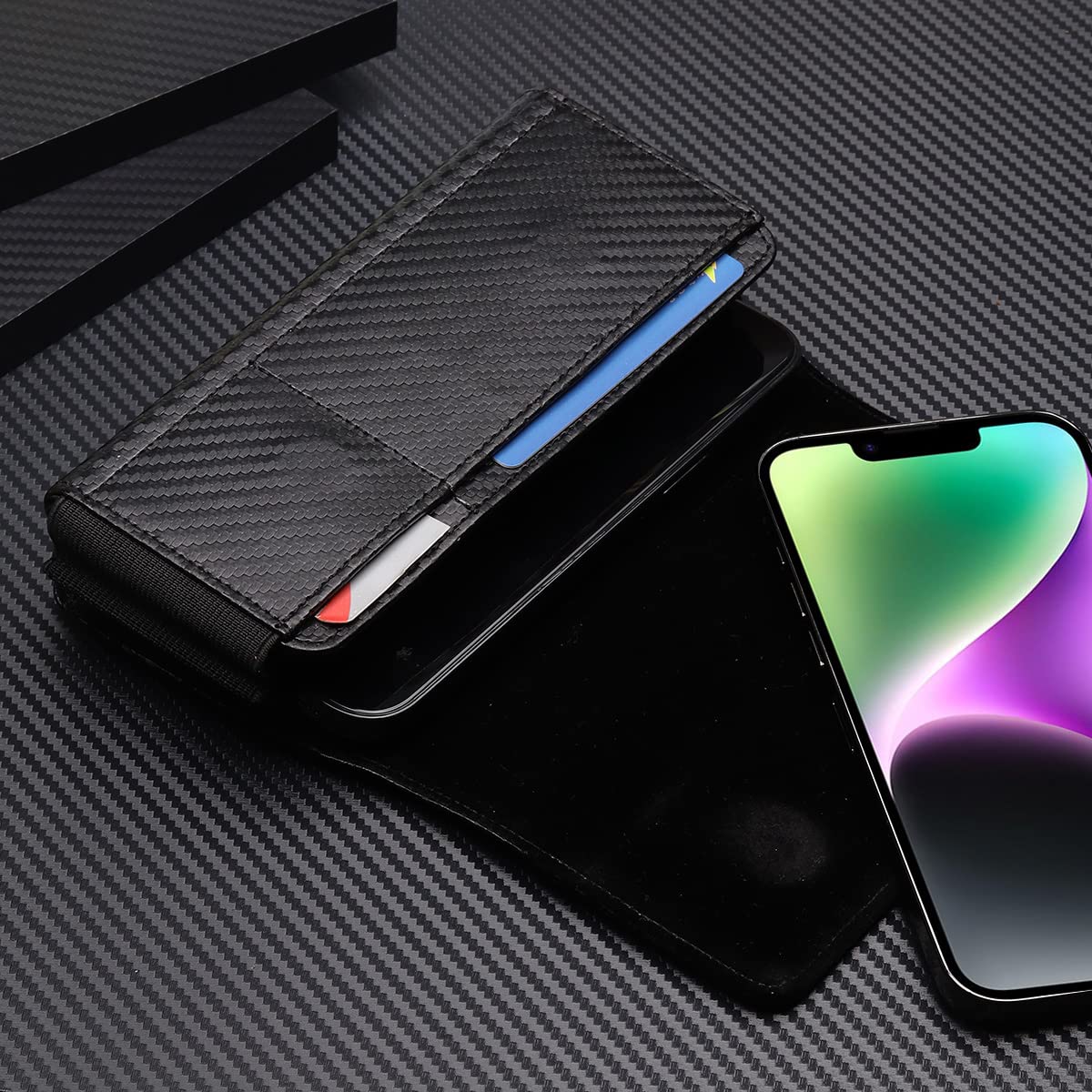 Dual Horizontal Belt Clip Holster 2 Cell Phone Pouch Case Holder for iPhone 15 Pro Max, 16 Pro Max, 14 Plus, 13 Pro Max Galaxy S25 Ultra S24 FE S23 Ultra S21+ A16 A35 A15 A54 Pixel 8 Pro 7 OnePlus 12