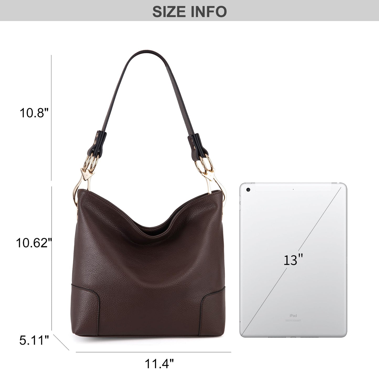 Montana West Hobo Bags for Women Purses and Handbags Ladies Bucket Shoulder Bags,MWC-HB-128B-CF