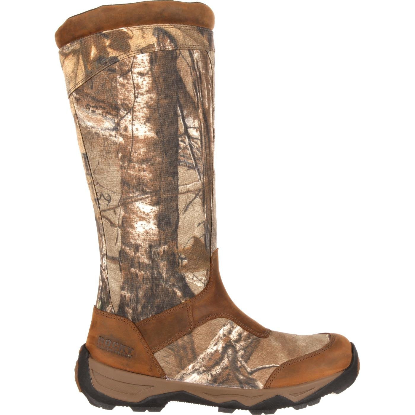 ROCKY Retraction Waterproof Side-Zip Snake Boot, Realtree Xtra, Size 11(M)