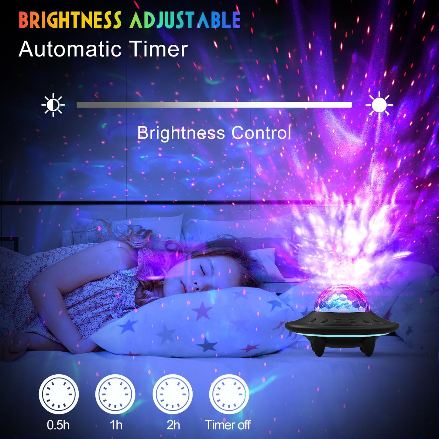 Space Star Projector,Galaxy Projector,Starry Nebula Ceiling LED Lamp with Timer,Remote and Adjustable Brightness,Night Light for Kids Adults,Home Decor,Gifts for Christmas,Birthdays,Valentine's Day