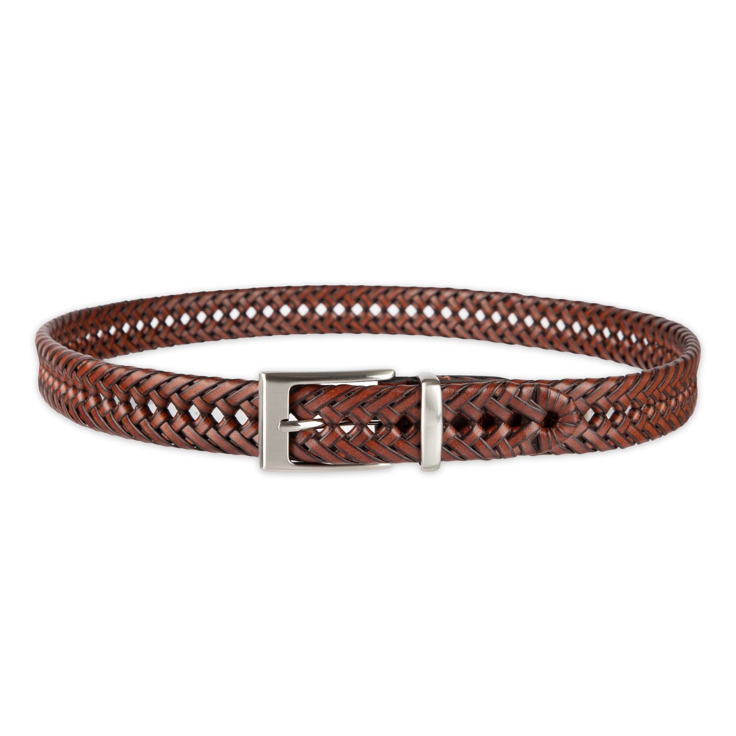 Dockers Men's Leather Braided Casual and Dress Belt,Tan Lace,38