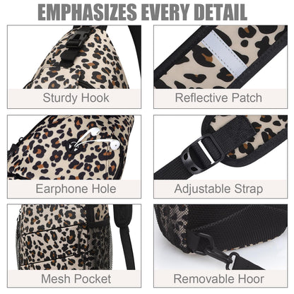 Crossbody Bags for Women Men Trendy Sling Bag Bakpack Casual Chest Bag with Convertible Shoulder Strap