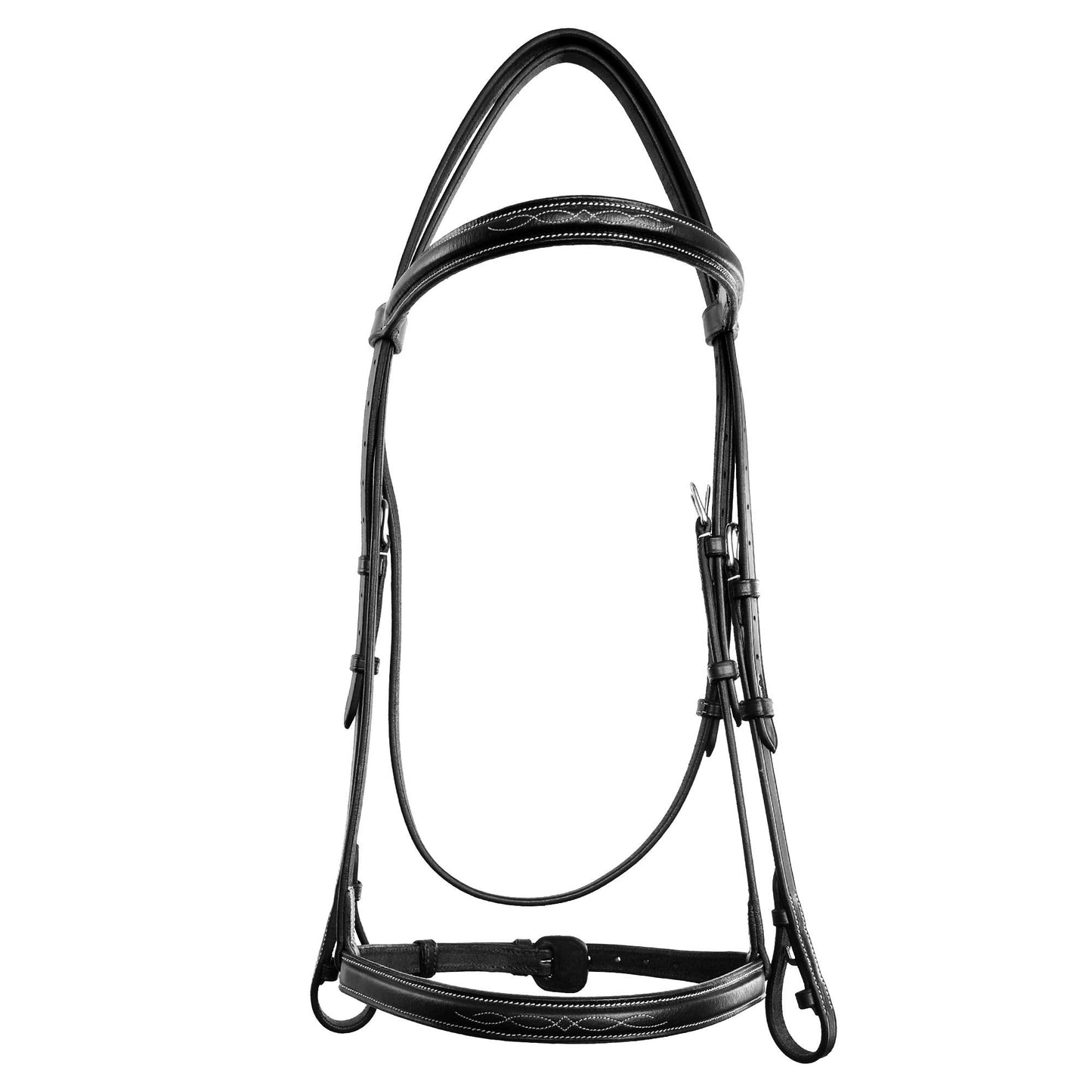 Exion Hunter Bridle with Laced Reins – Fancy Stitched English Snaffle Bridle | Premium Leather Hunter Jumper Bridle with Stainless Steel Hardware | Perfect for Schooling, Training & Show Ring