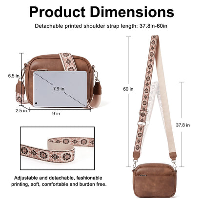 CLUCI Crossbody Bags for Women Trendy, Vegan Leather Shoulder Handbags，Purses for Women with Adjustable Wide Strap