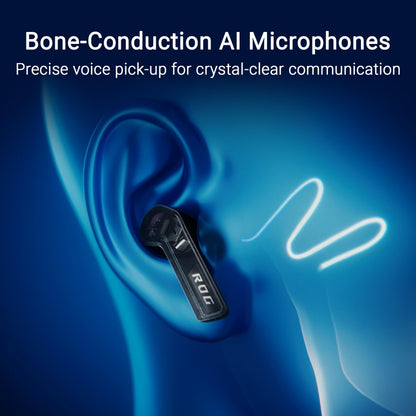 ASUS ROG Cetra True Wireless SpeedNova Gaming Earbuds – Dual-Mode (BT, 2.4GHz), Dirac Opteo, Bone-Conduction AI Mic, Adaptive ANC, 46Hr Battery, for PC, PS5, PS4, Switch, Mobile, ROG Ally/X - Black