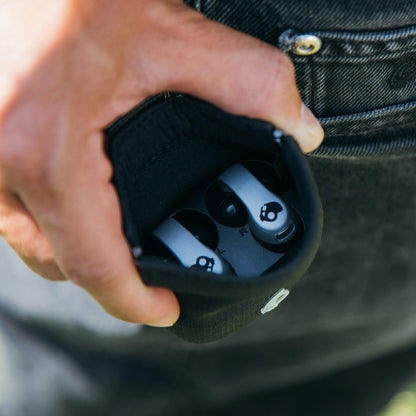 Skullcandy Push 720 Open Wireless Open Ear Bluetooth Earbuds, Headphones, Waterproof, Clip-On Lightweight Design, 30 Hours Battery, Wireless Charging Pouch, Microphone for iPhone Android - Chrome