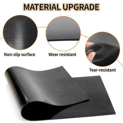 OULEME 26x9 Heavy Duty Rubber Mat, Anti-Slip Rubber Pad for RV Leveling Blocks/Ramp/Leveler (2 Pack)