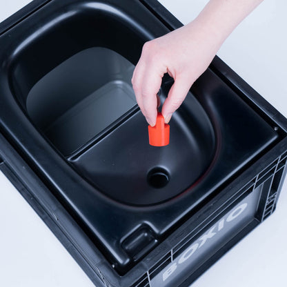 BOXIO TOILET PLUS: Starter-Set - Portable solution for car trips, boats, hunting or outdoor adventures. Europe's most-selling composting toilet. Compact size: 15.75" x 11.8" x 11"
