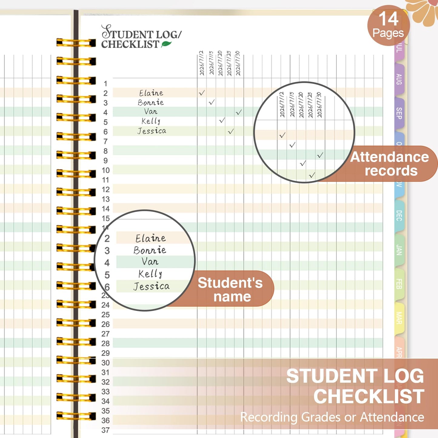 Teacher Planner 2026-2027, Academic Teacher Lesson Planner from July 2026 to June 2027, 8.5"x11" Large Weekly & Monthly Lesson Plan Book with Pocket & Stickers for School Teachers Supplies