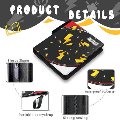 Trading Card Binder 9 Pocket,Card Binder 900 Pockets,Card Book Holder Cards with 50 Removable Sleeves,3-Ring Zip Design MTG/TCG/Sport Collectible Trading Card Albums Gifts for Boys and Girls