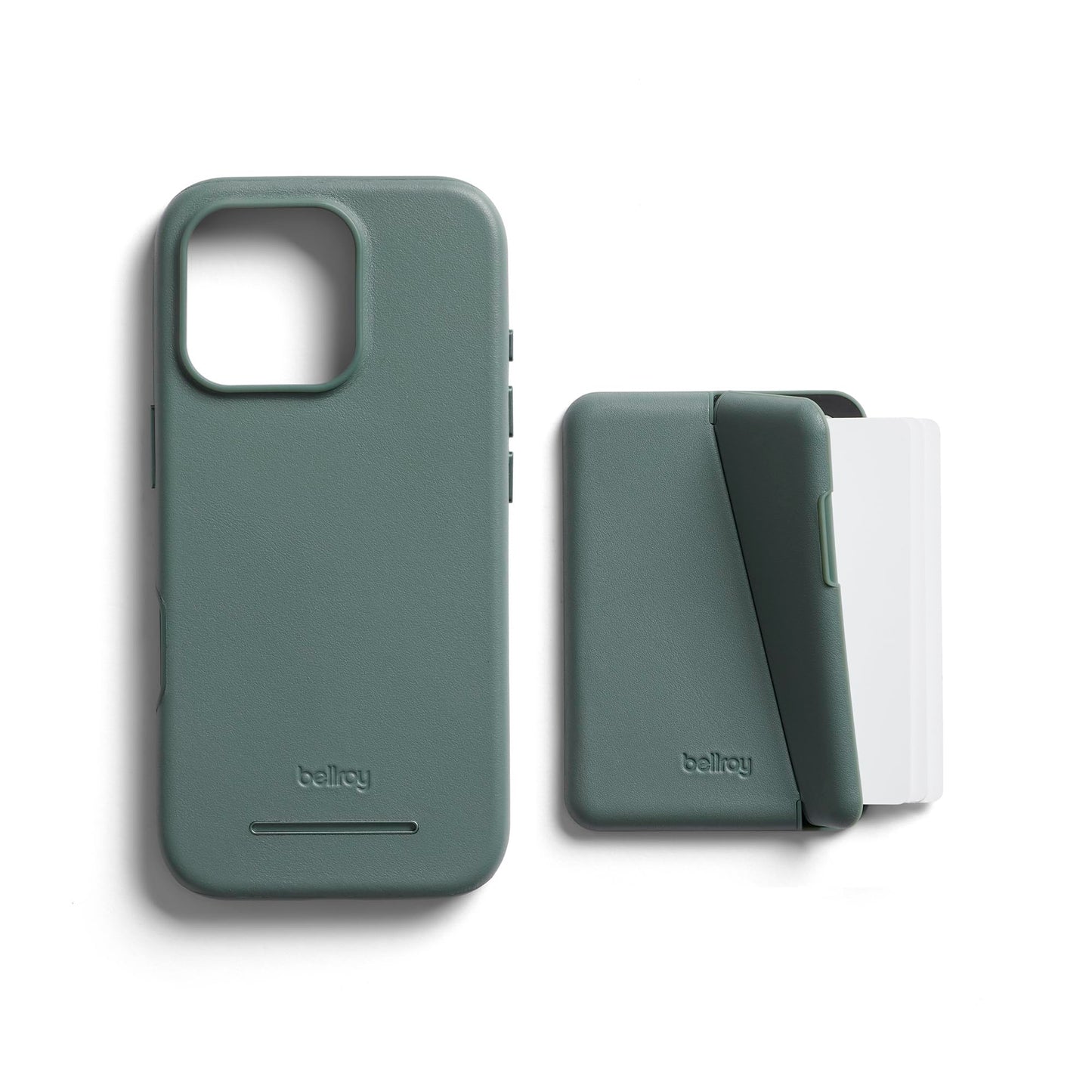 Bellroy Mod Phone Case + Wallet for iPhone 16 Pro (Slim Leather iPhone case, Phone Wallet) - Agave
