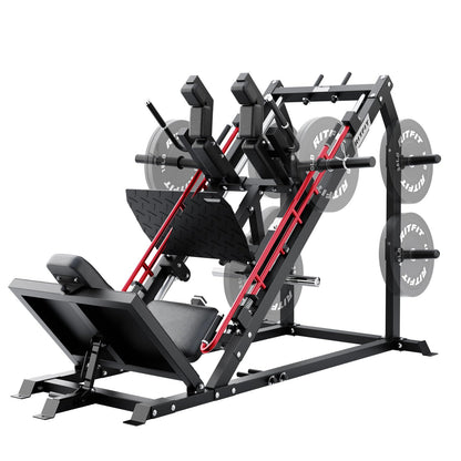 RitFit Gazelle Pro 3 in 1 Leg Press and Hack Squat Machine - High-Tensile Steel Leg Press Machine, 2000lbs Capacity, Adjustable Angles with Weight Storage