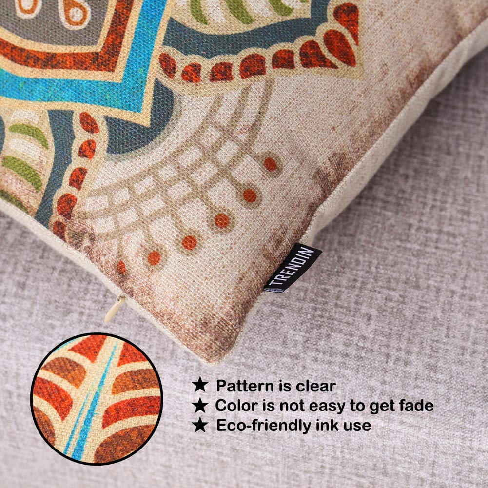 TRENDIN Christmas Pillow Cover 12x20 inches Believe in the Magic of Christmas Linen Rectangle Throw Pillow Cover for Sofa Couch Red PL953TR