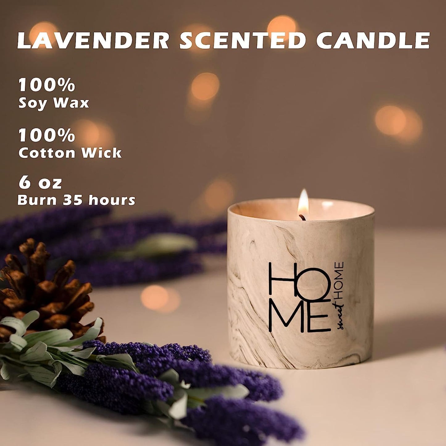 FreeJac Home Decoration New Home Gift for Home Sweet Home Decor Housewarming Gift for Women Men Friend House Warming Decoration Party New Homeowner Gifts for Someone Moving Away Scented Candle 6oz