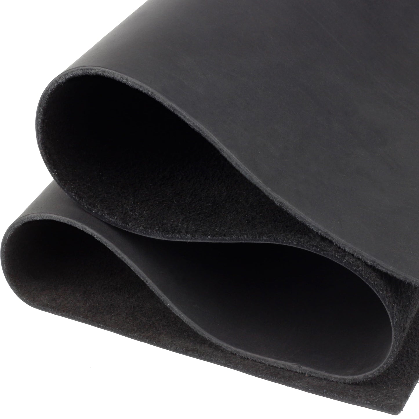 Real Leather Tooling - Thick Crazy Horse Leather Sheets for Crafting, Wallets - Not Faux (Black, 12"x12")