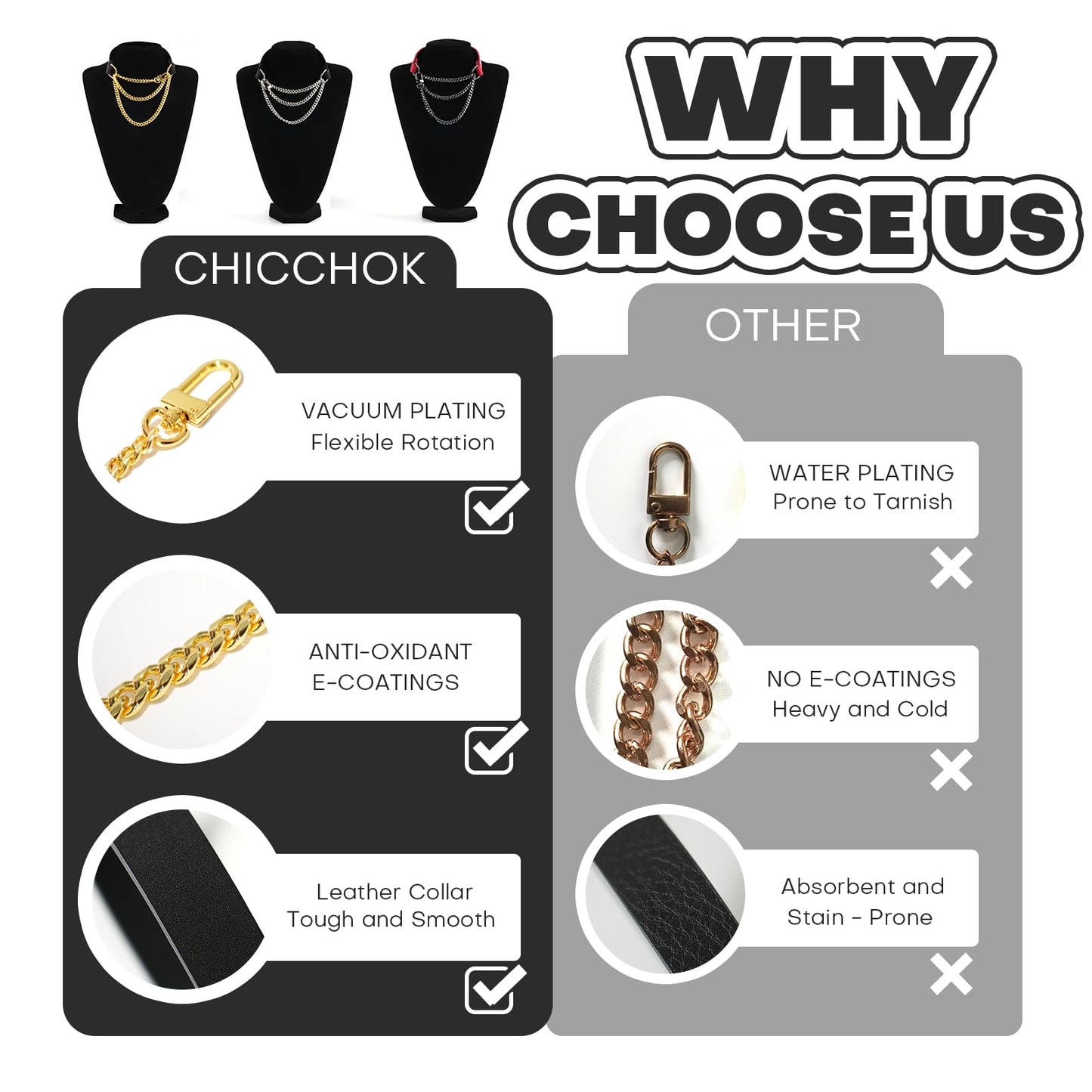 C CHIC CHOK YOUR BODY TALK CHICCHOK Breathless Pulling Fashion and Fun Choker for Women