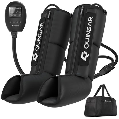 QUINEAR Leg Recovery System for Athletes, Air Compression Recovery Boots Massager for Circulation and Pain Relief - 9 Intensities 60-140 mmHg - FSA-HSA Eligible
