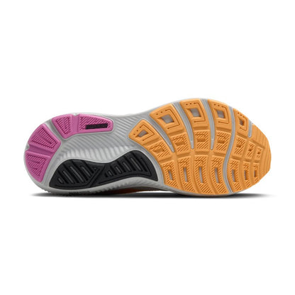 Brooks Women’s Ghost 17 Neutral Running Shoe - Oyster/Apricot/Pink - 11 Narrow