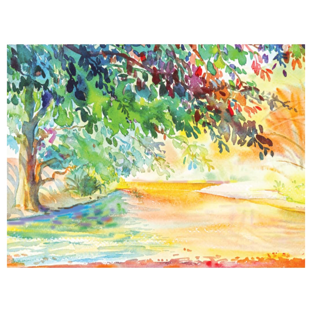 UCreate Watercolor Paper, White, Package, 140 lb., 9" x 12", 50 Sheets