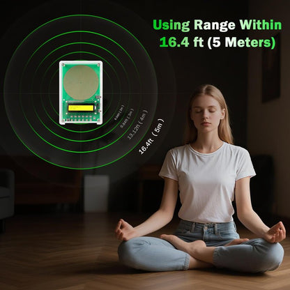 0.01Hz-200kHz Adjustable Frequency Generator for Healing Schumann Sine Waves Resonance Generator 7.83Hz Ultra Low Frequency Generator Resonator with Acrylic Case