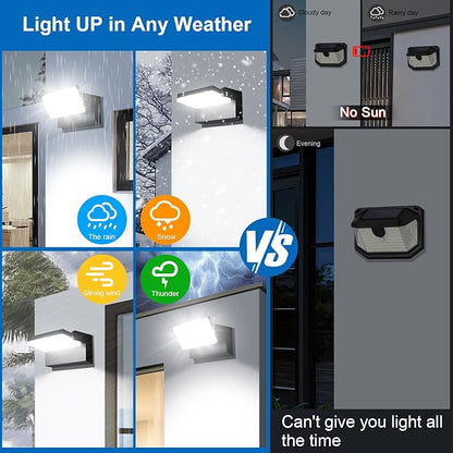 ledmo Outdoor Wall Lights 40W Adjustable 360 Degree Head Waterporof 5000K Cut Off Wall Pack Black Modern Front Door Porch Light Christmas Outdoor Lighting Garage Security Lighting