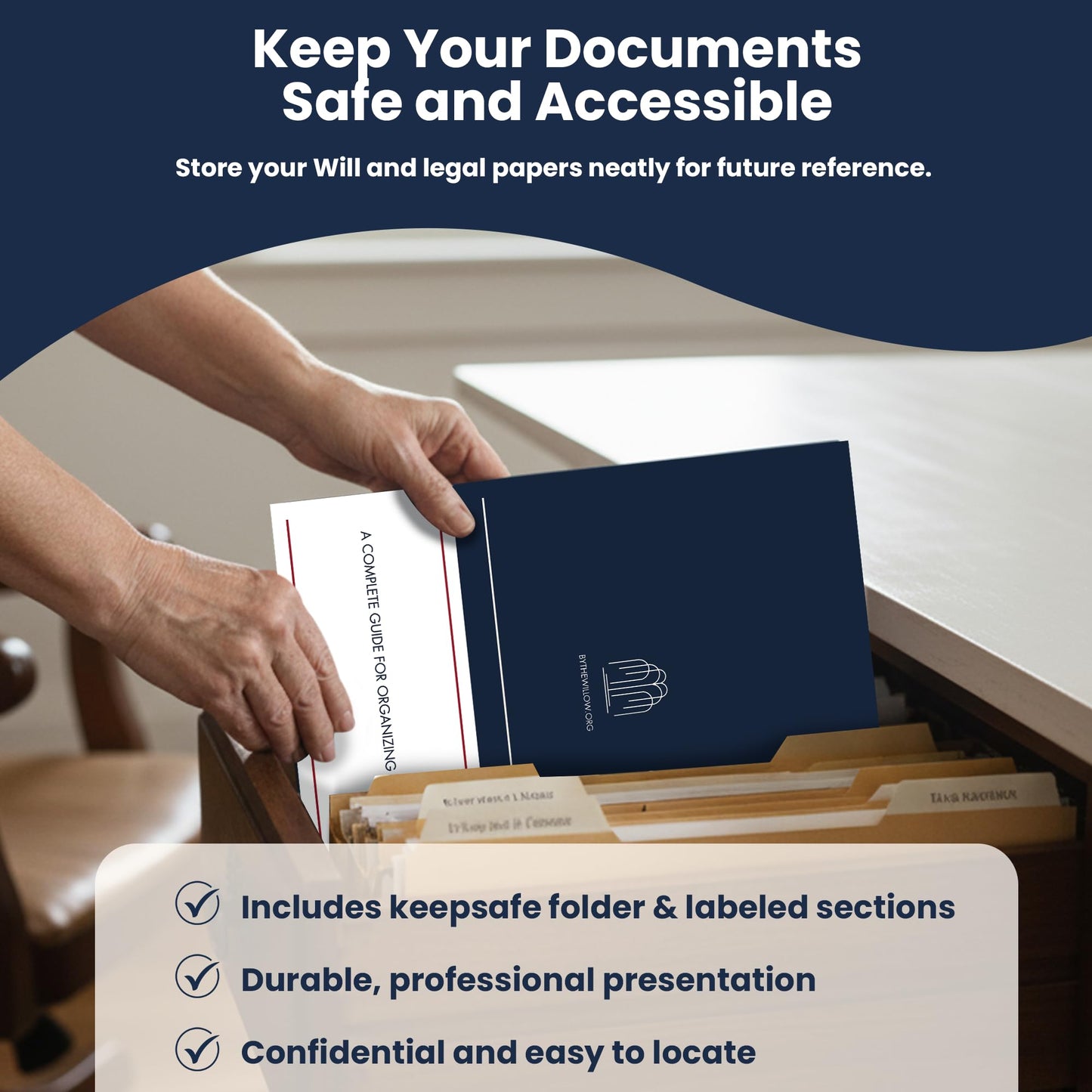 By The Willow Estate Planning Kit – Last Will and Testament Kit, Living Will, Durable Power of Attorney & Medical Directive - Attorney Approved Forms, Valid in 50 States