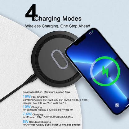15W Wireless Google Charger Fast Charging Pad for Google Pixel 10 9A 9 Pro XL Fold 8 7 6 Pro 8A 7A,Samsung Galaxy S25 S24 Ultra S23 FE S22 FE S20 Z Flip Fold 7 6,Wireless Charger Station Fast Charging