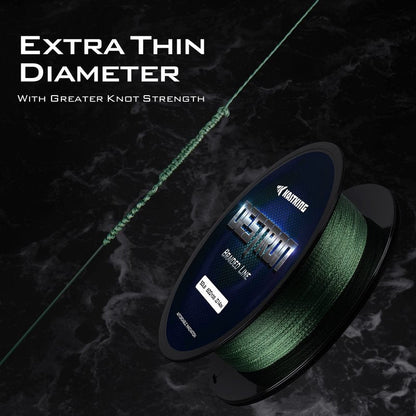 KastKing Destron Braided Fishing Line, Blue Camo , 300 yds-50lb-0.36mm