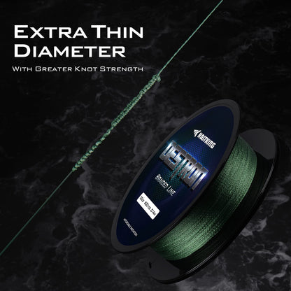 KastKing Destron Braided Fishing Line, Gray , 600 yds-6lb-0.11mm