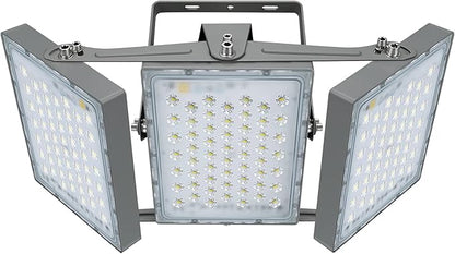 STASUN LED Flood Light Outdoor, 300W 27000lm Outdoor Lighting with 330° Lighting Angle, 5000K, 3 Adjustable Heads, IP66 Waterproof LED Exterior Security Area Lights for Yard, Stadium, Parking Lot