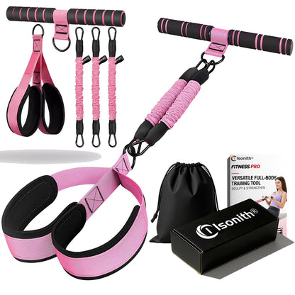 Upgrade Pedal Resistance Band with Handle, 2026 Multi-Functional Adjustable Resistance Band for Full-Body Workouts, Home Fitness Foot Pedal Resistance Band, Unisex Sit-up Training Equipment