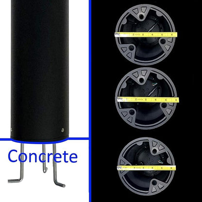 HARRRRD LED Bollard Landscape Lights 38" 20W 5000K 120V-277V Commercial/Residential Modern Ballard Lighting Fixture for Garden, Pathway, Driveway Electric Light. ETL Listed.
