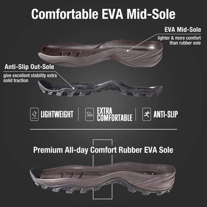 HISEA Rubber Hunting Boots - Tall Waterproof Neoprene Insulated | Durable Slip-Resistant Design for Men